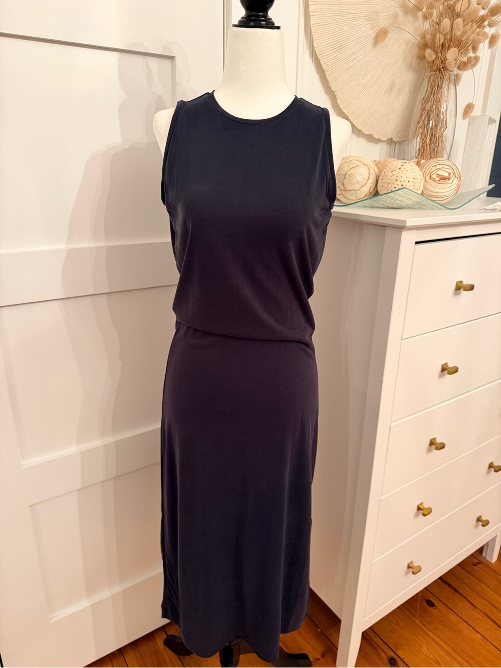 Lole Navy Sleeveless Maxi Dress